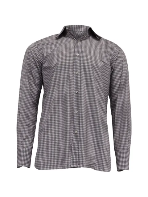 Tom Ford Vintage plaid-pattern long-sleeve shirt