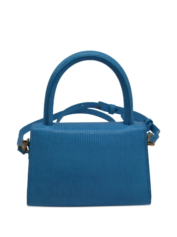 BY FAR Leather Mini Bag | Blue | FARFETCH IL
