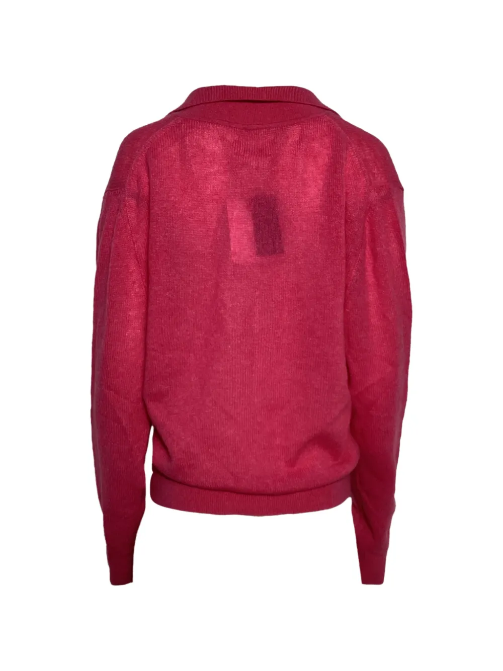  Khaite Pre-owned Jo Ribbed-collar Sweater - Pink 