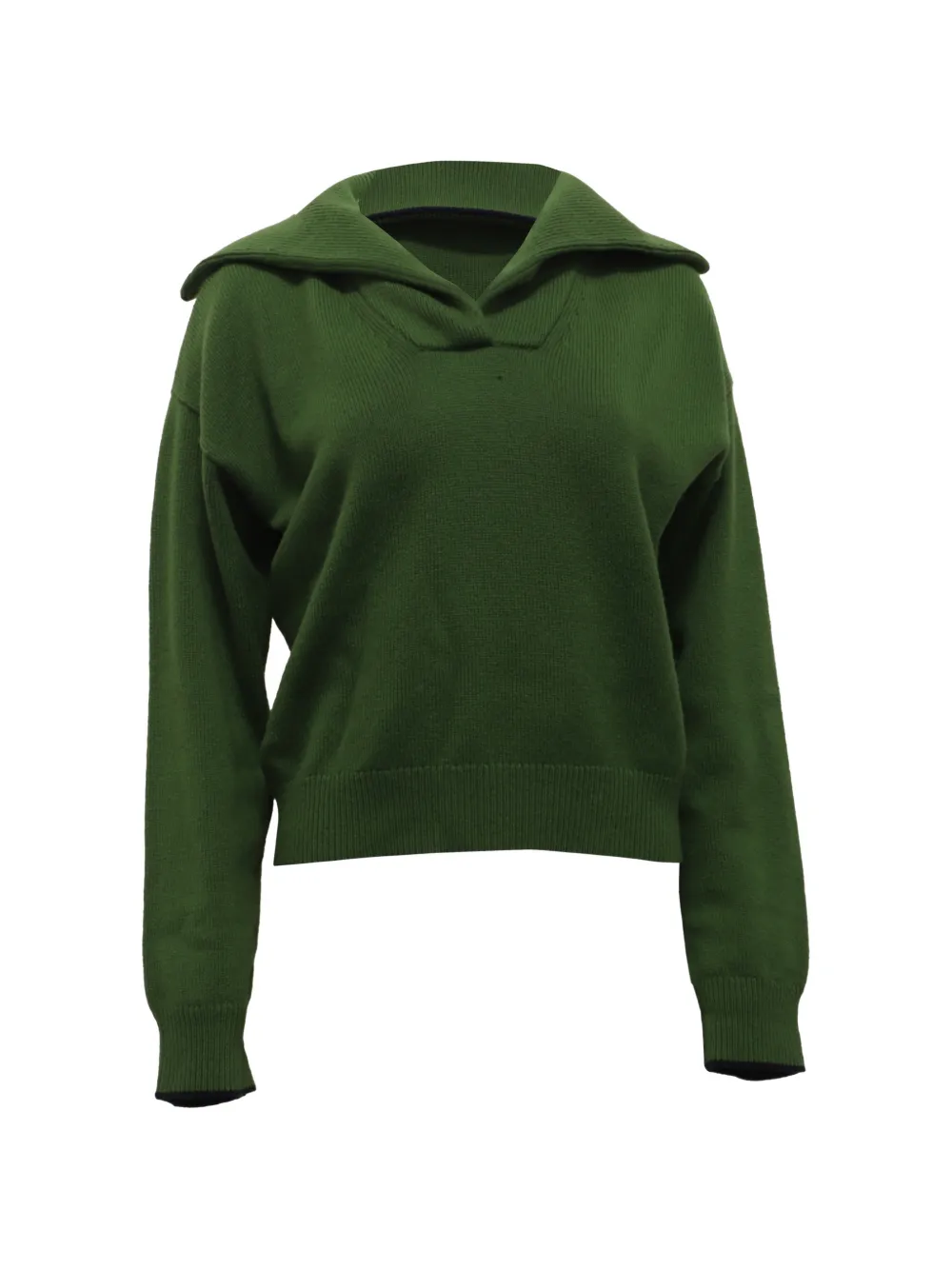 Bottega Veneta Pre-Owned polo-collar sweater - Verde