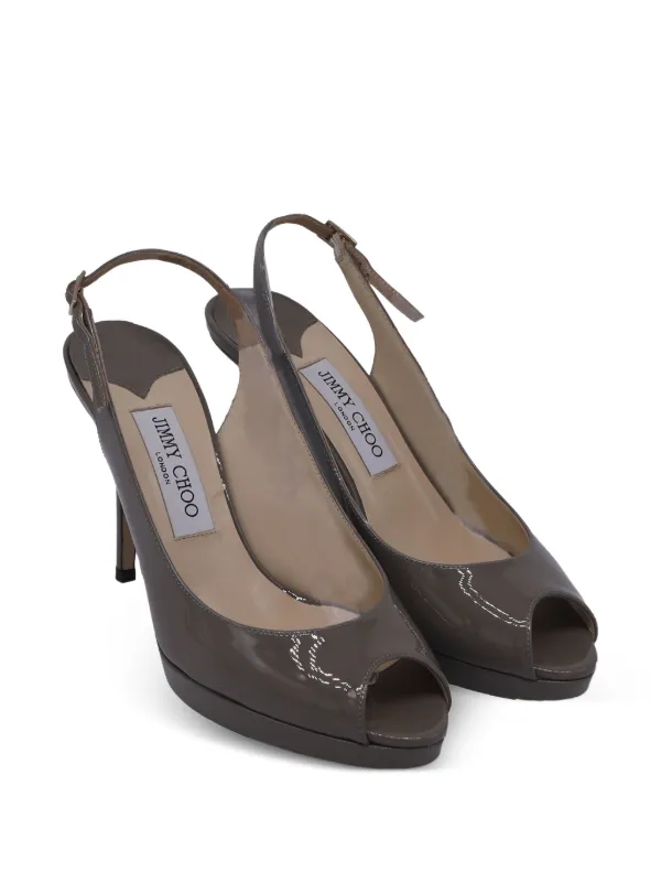 Jimmy Choo Pre-Owned スリングバック パンプス | ニュートラル