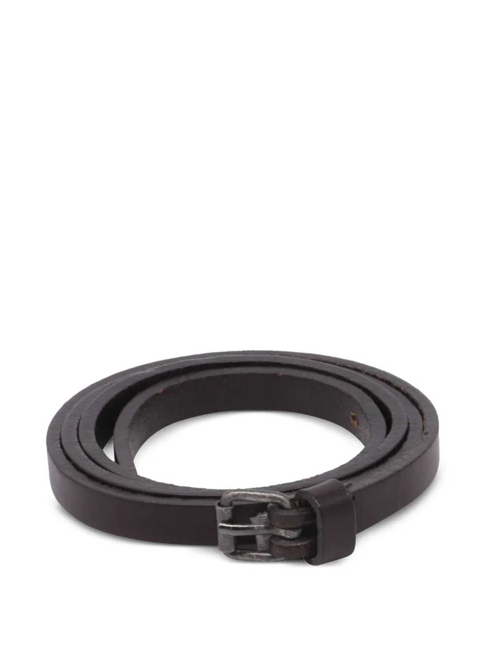 Fendi Pre-Owned buckled leather belt - Marrone