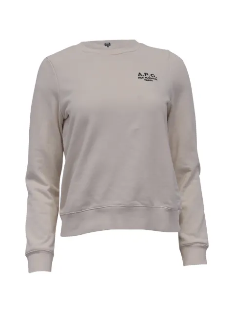 A.P.C. sudadera con logo bordado