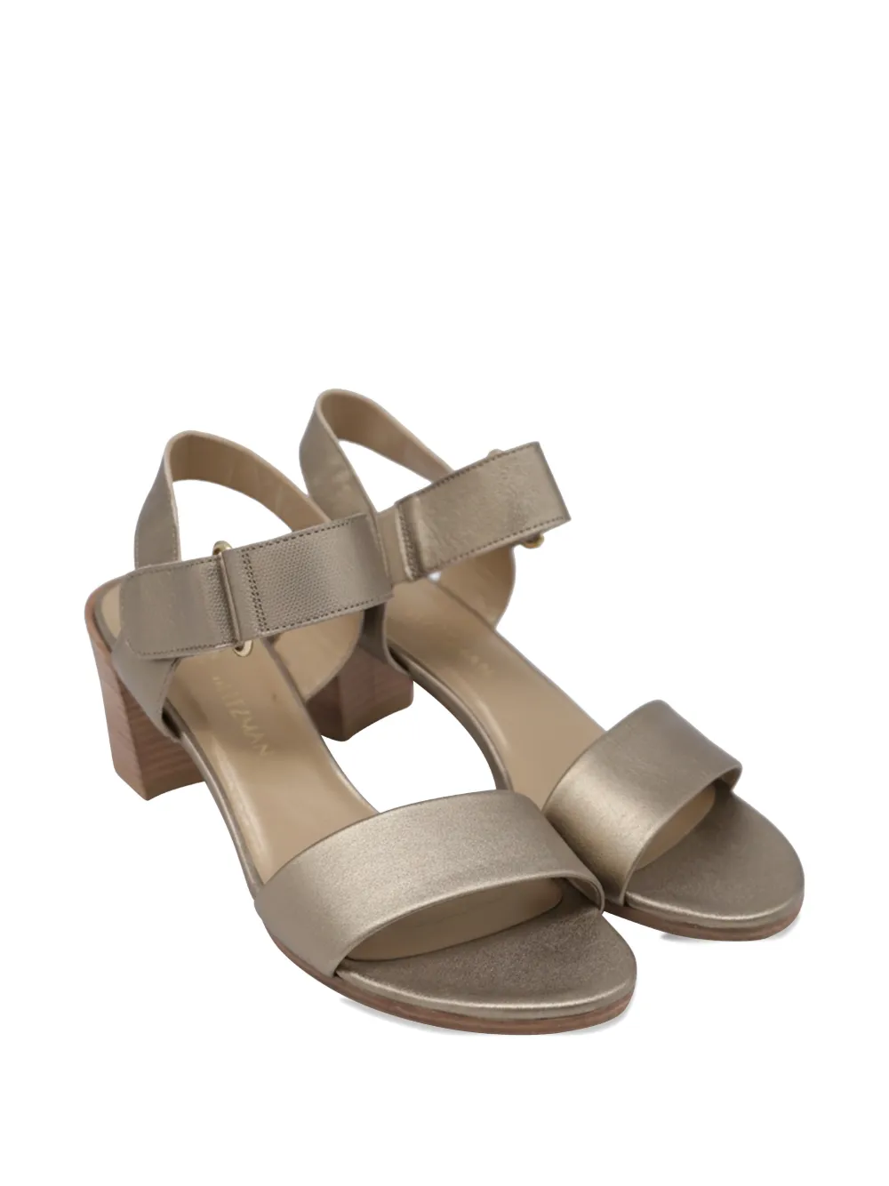 Stuart Weitzman ankle-strap block-heel sandals - Goud