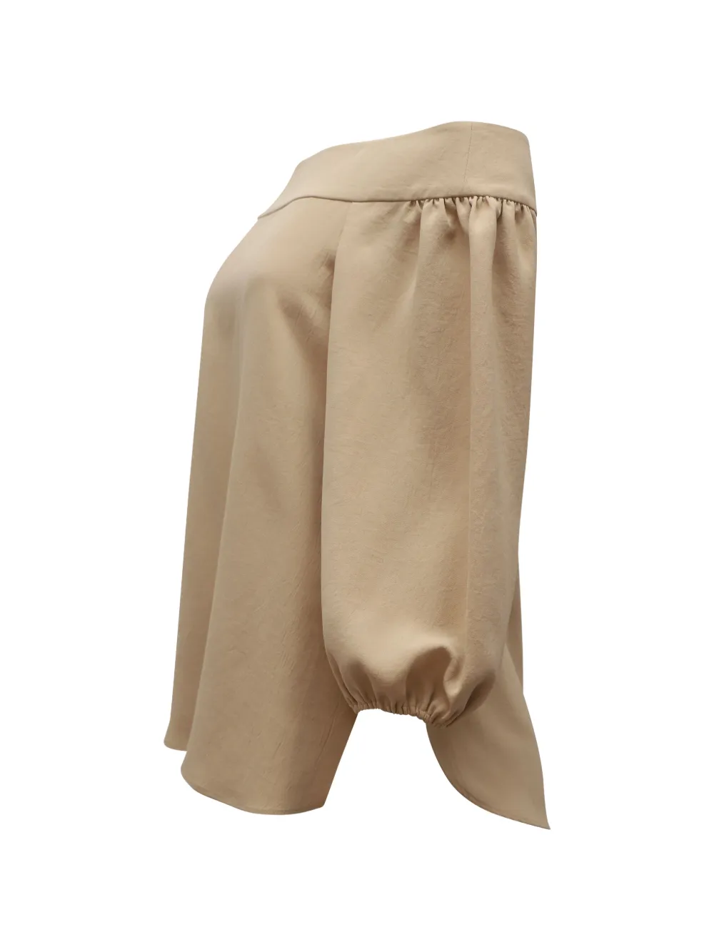  Tibi Sculpted-sleeve Off-shoulder Blouse - Neutrals 