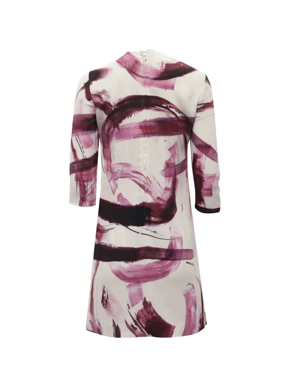 Dolce & Gabbana Pre-Owned brush-stroke printed mini dress - Wit