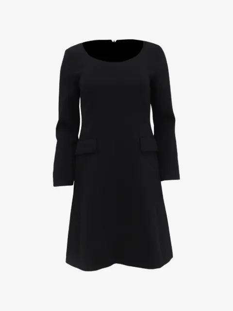 Theory vestido midi manga larga