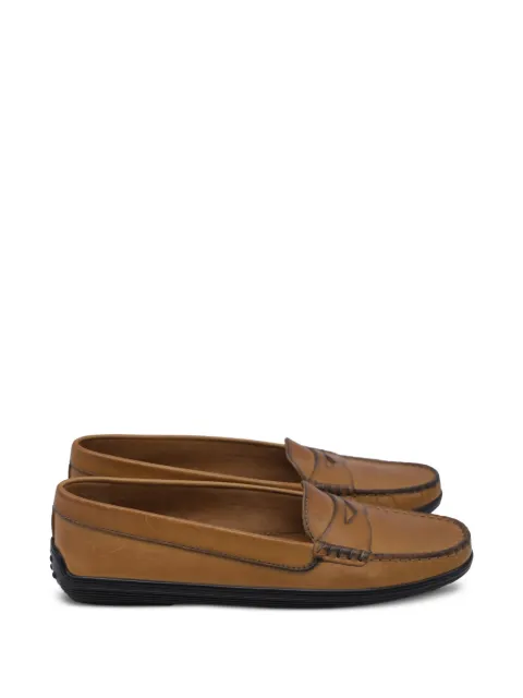 Tod's Vintage leather penny loafers