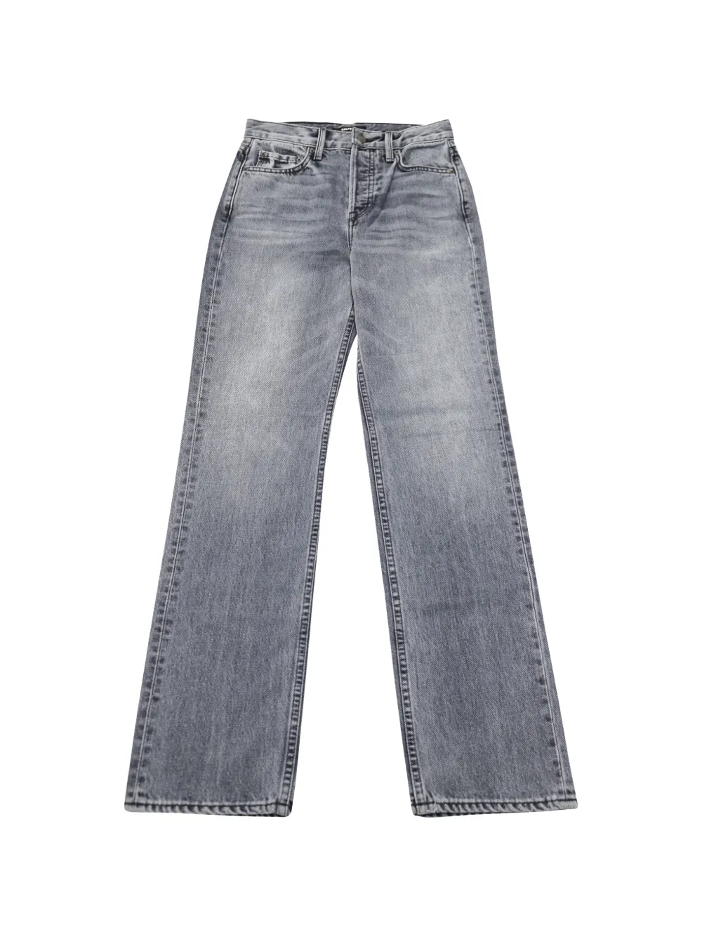 Grlfrnd Mica straight leg denim trousers - Grigio