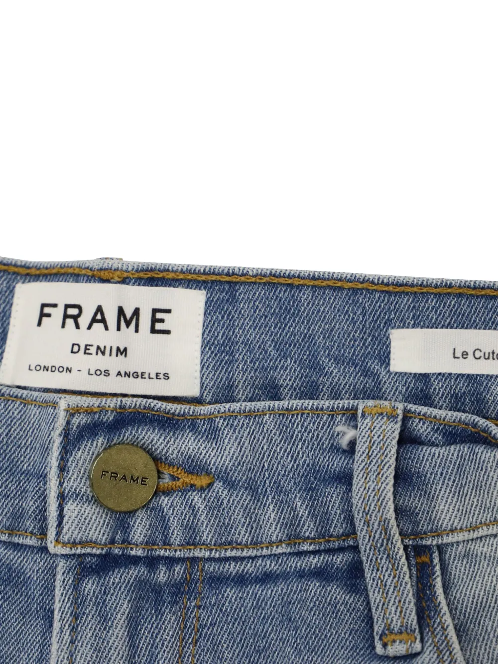 Le Cutoff Distressed Denim Shorts