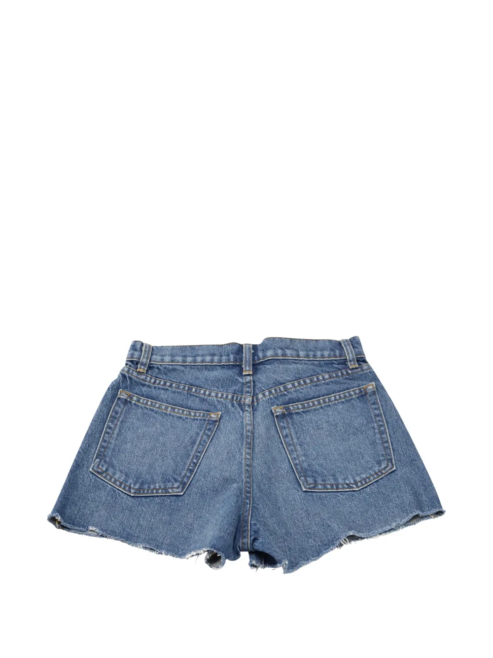 Reformation raw-hem shorts - Blauw
