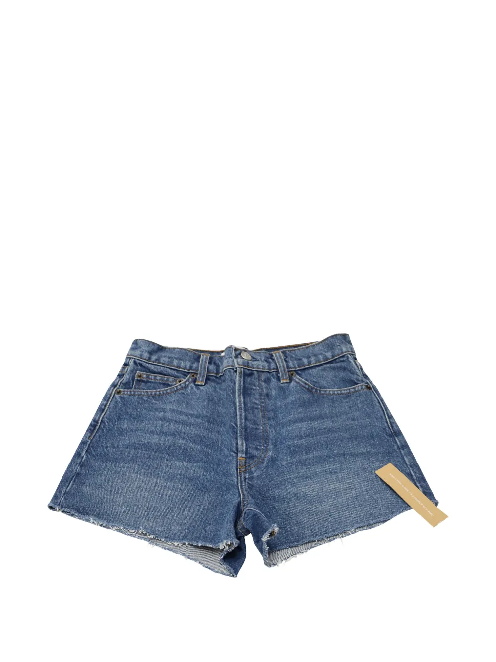 Reformation raw-hem shorts - Blu