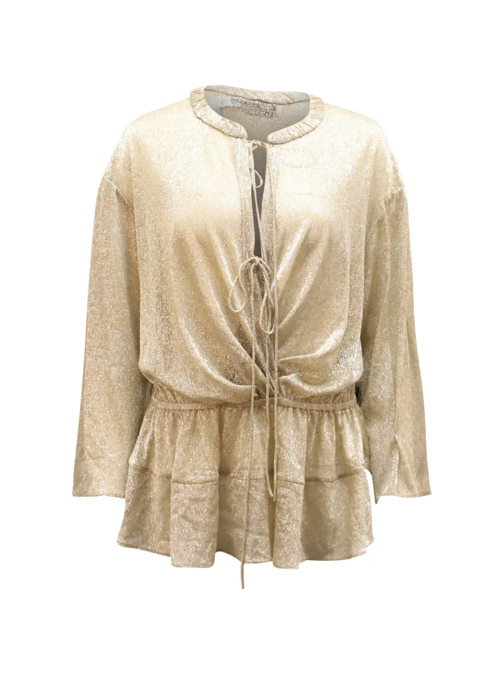 IRO tie-detail blouse - Gold