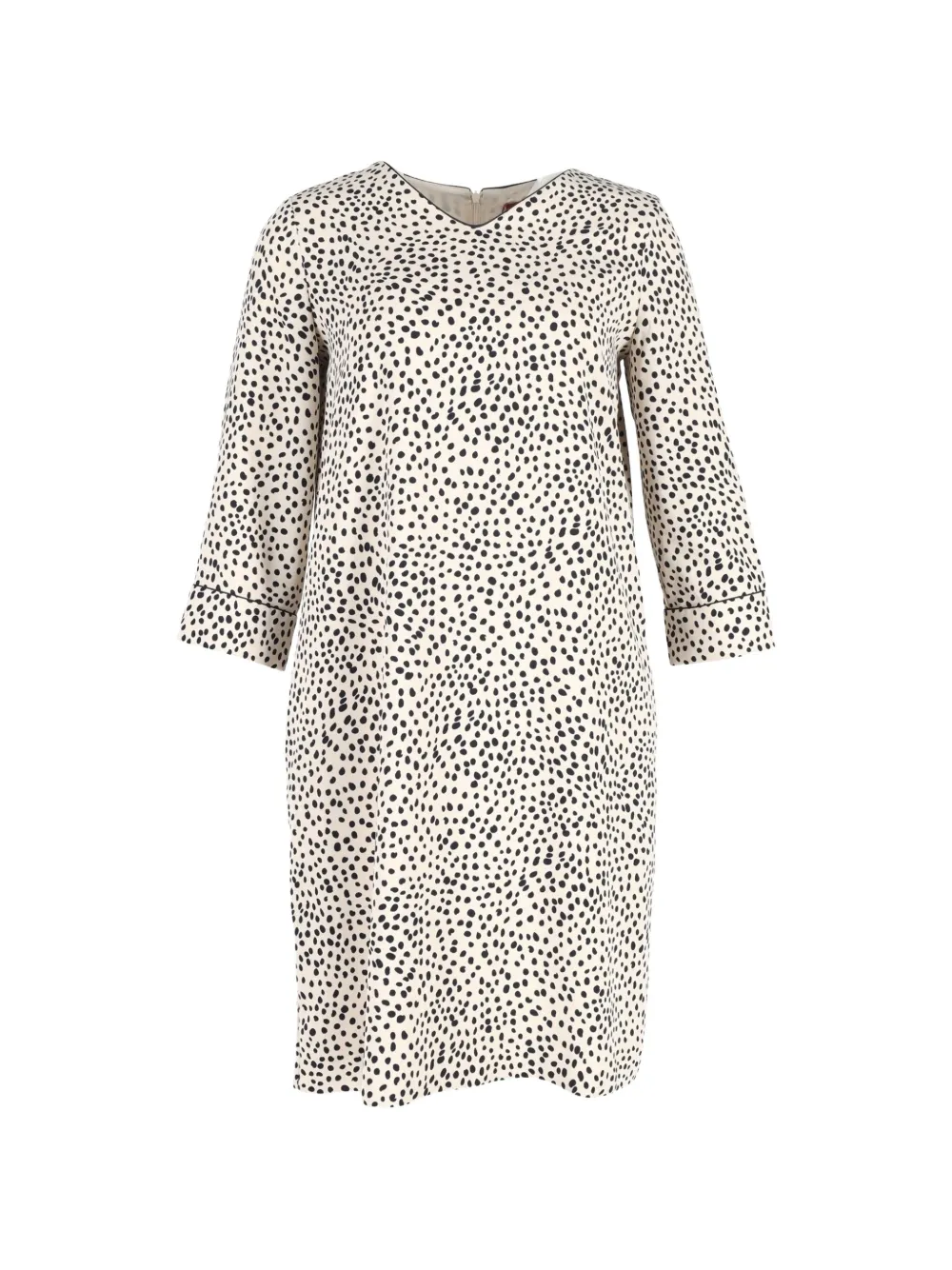 Max Mara leopard-print v-neck dress - Toni neutri