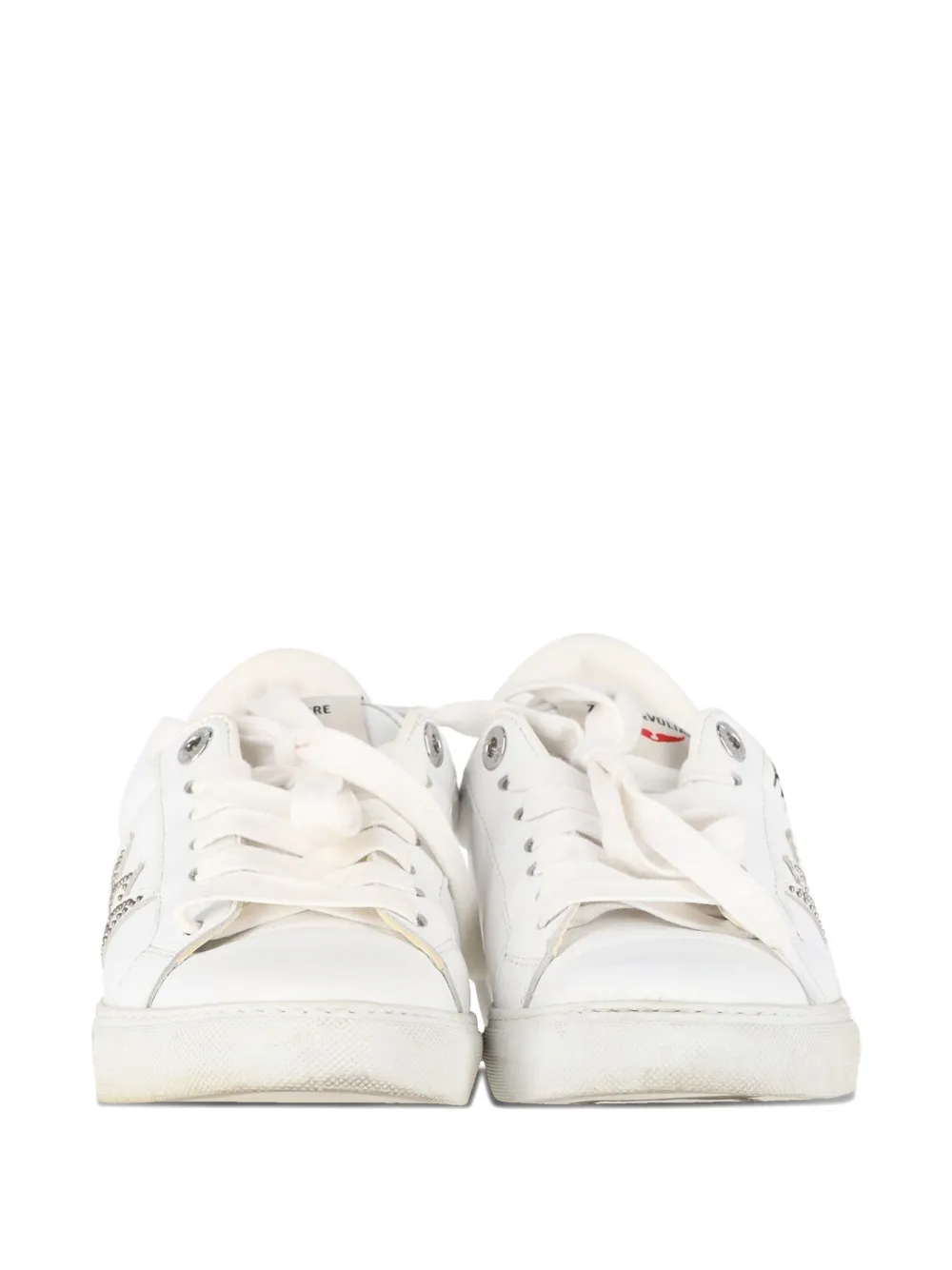 Zadig&Voltaire logo-print studded sneakers - Wit