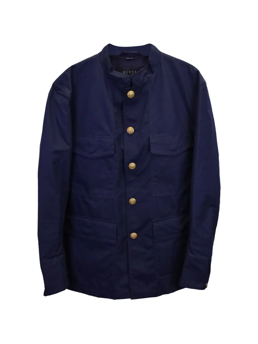 Gucci Pre-Owned buttoned cotton overshirt - Blu