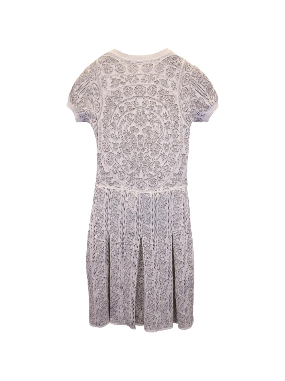 Valentino Garavani Pre-Owned pleated cotton dress - Wit