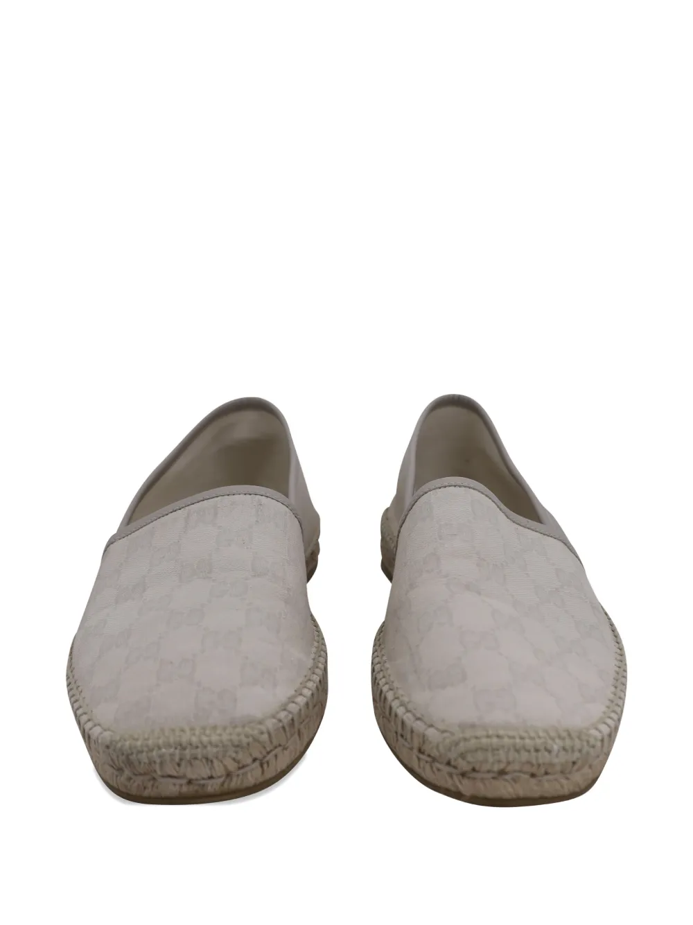 Gucci Pre-Owned monogram espadrille loafer - Beige