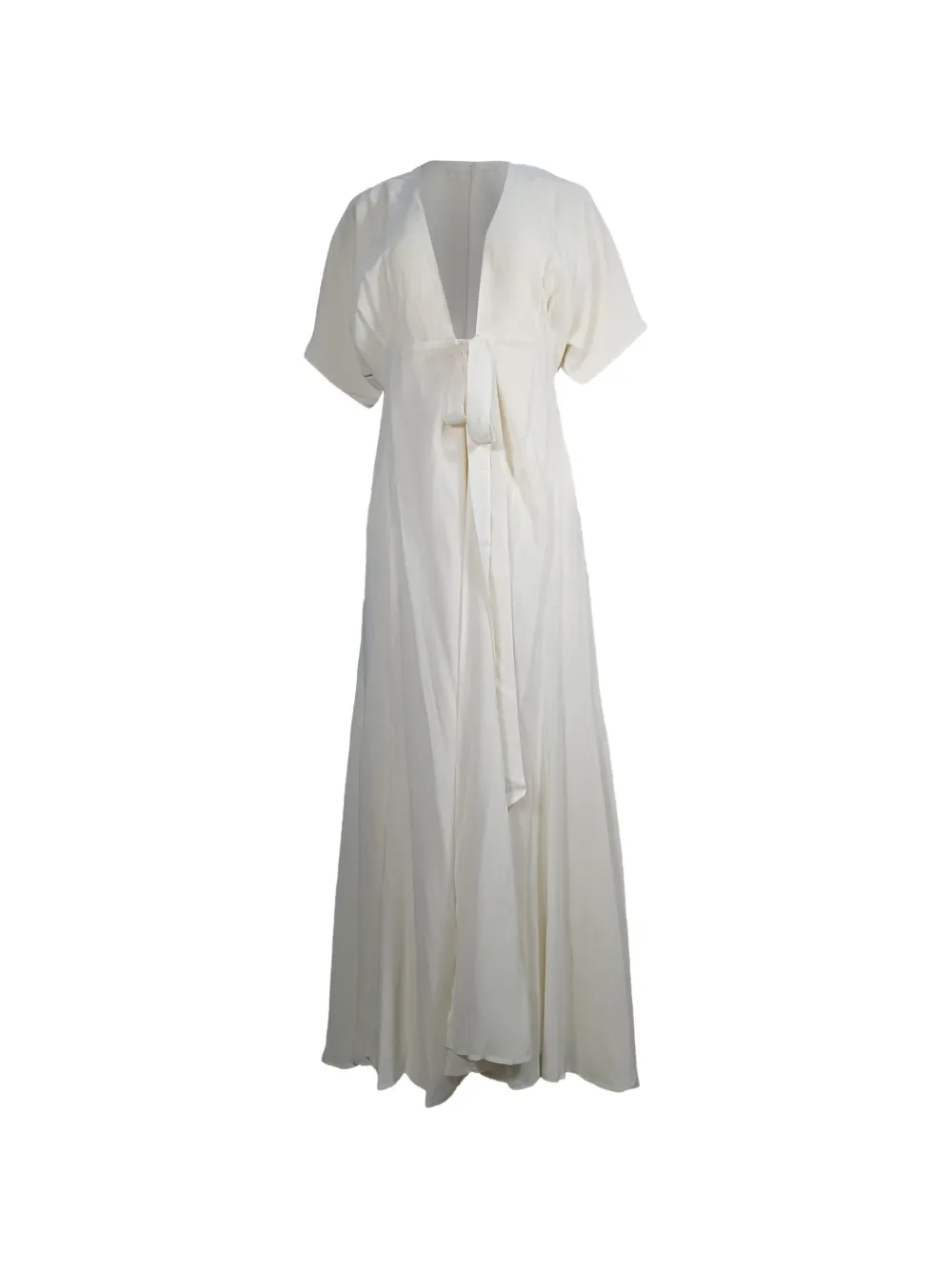 Reformation V-neck wrap dress - Toni neutri