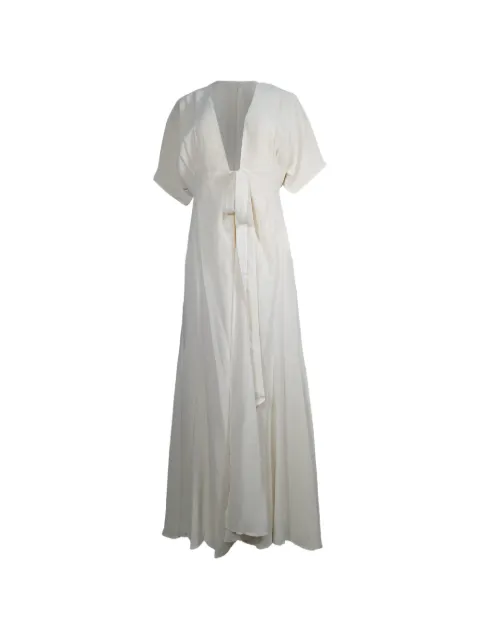 Reformation V-neck wrap dress
