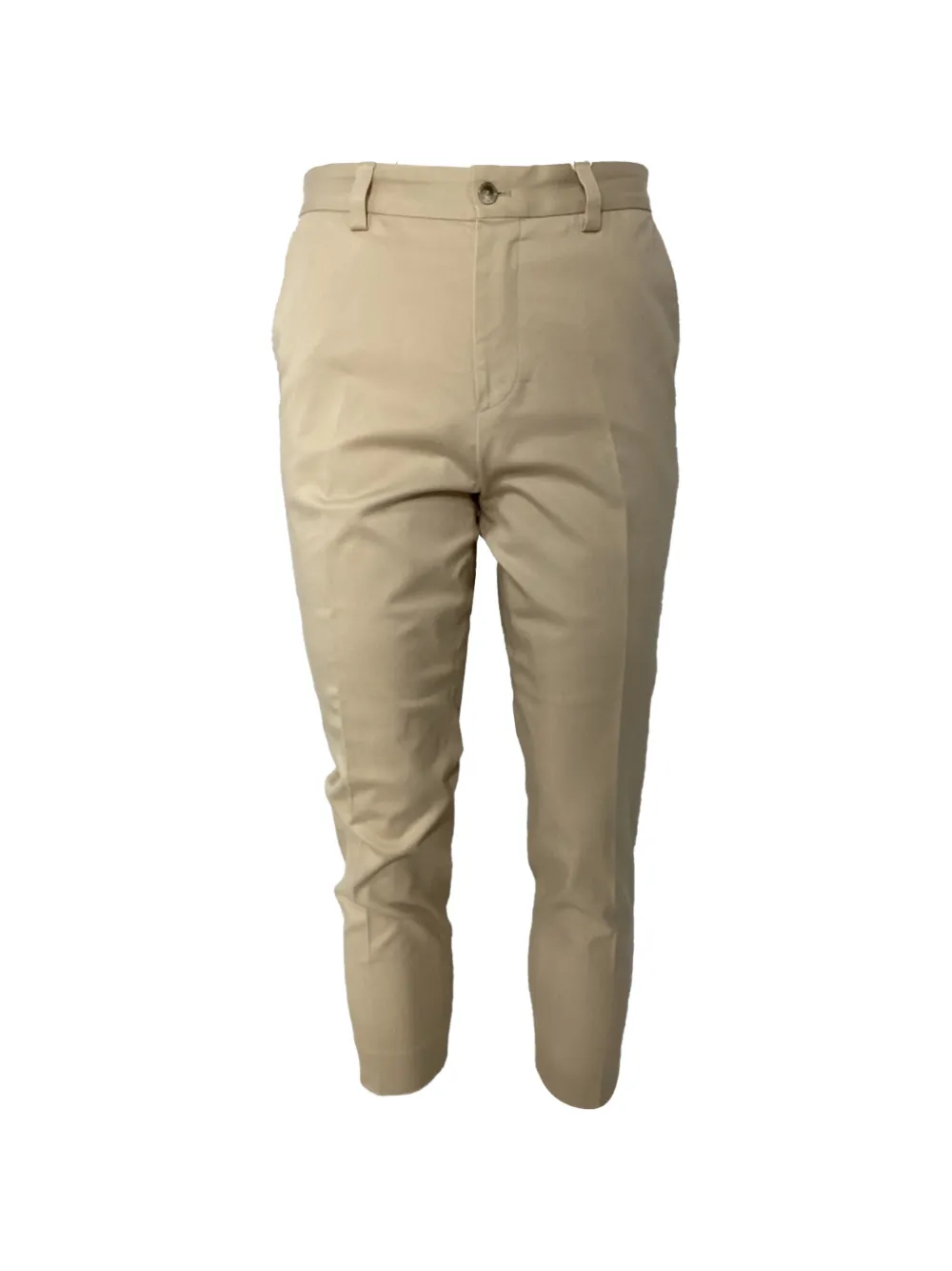 Pre-owned Hugo Boss Pressed-crease Trousers In Neutral