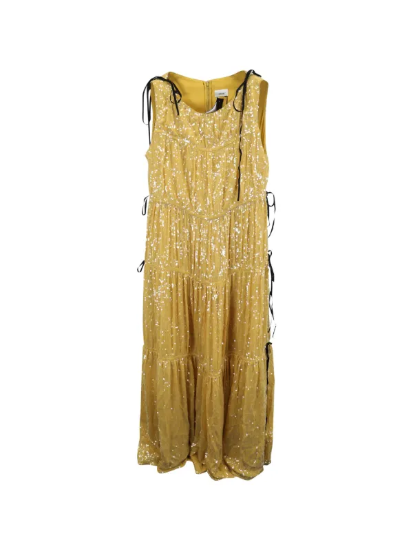 erdem gold dress ERDEM