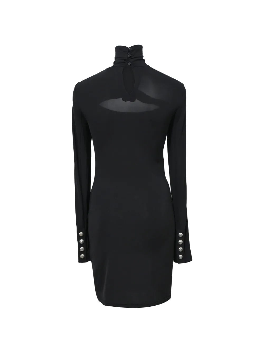 Pierre Balmain Vintage cut-out mini dress - Zwart