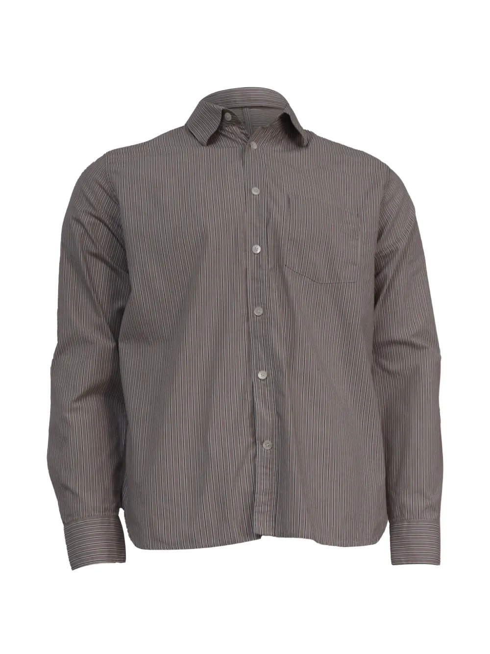 Mr P. striped long-sleeve shirt - Toni neutri