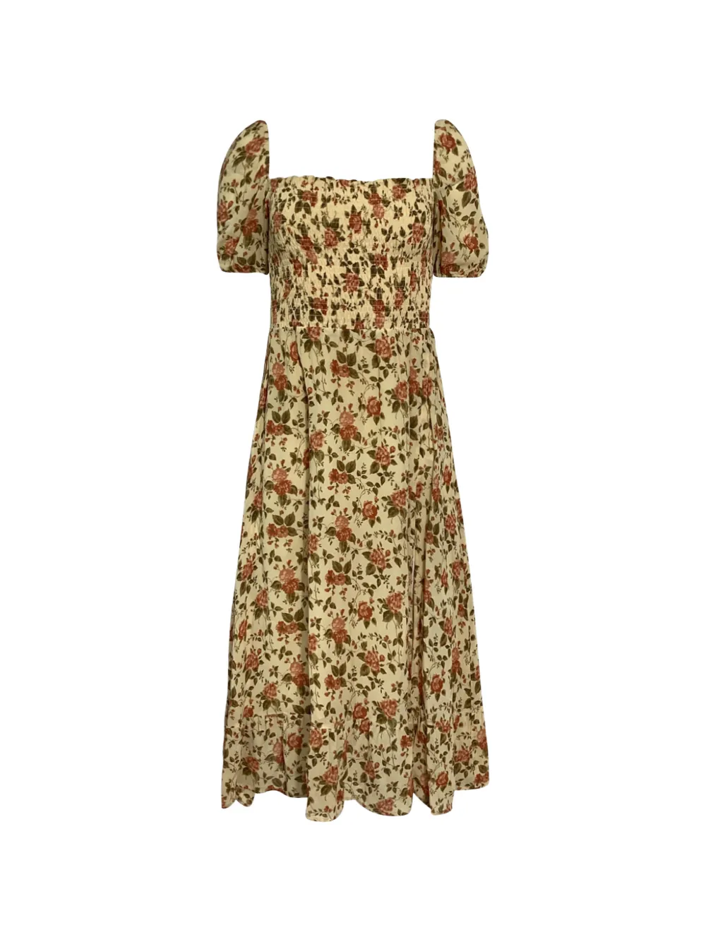 Reformation Meadow floral midi dress - Toni neutri