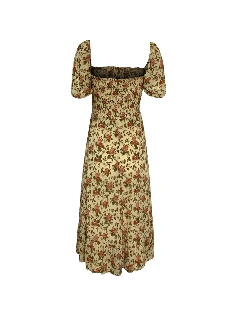 Reformation Meadow floral midi dress - Beige
