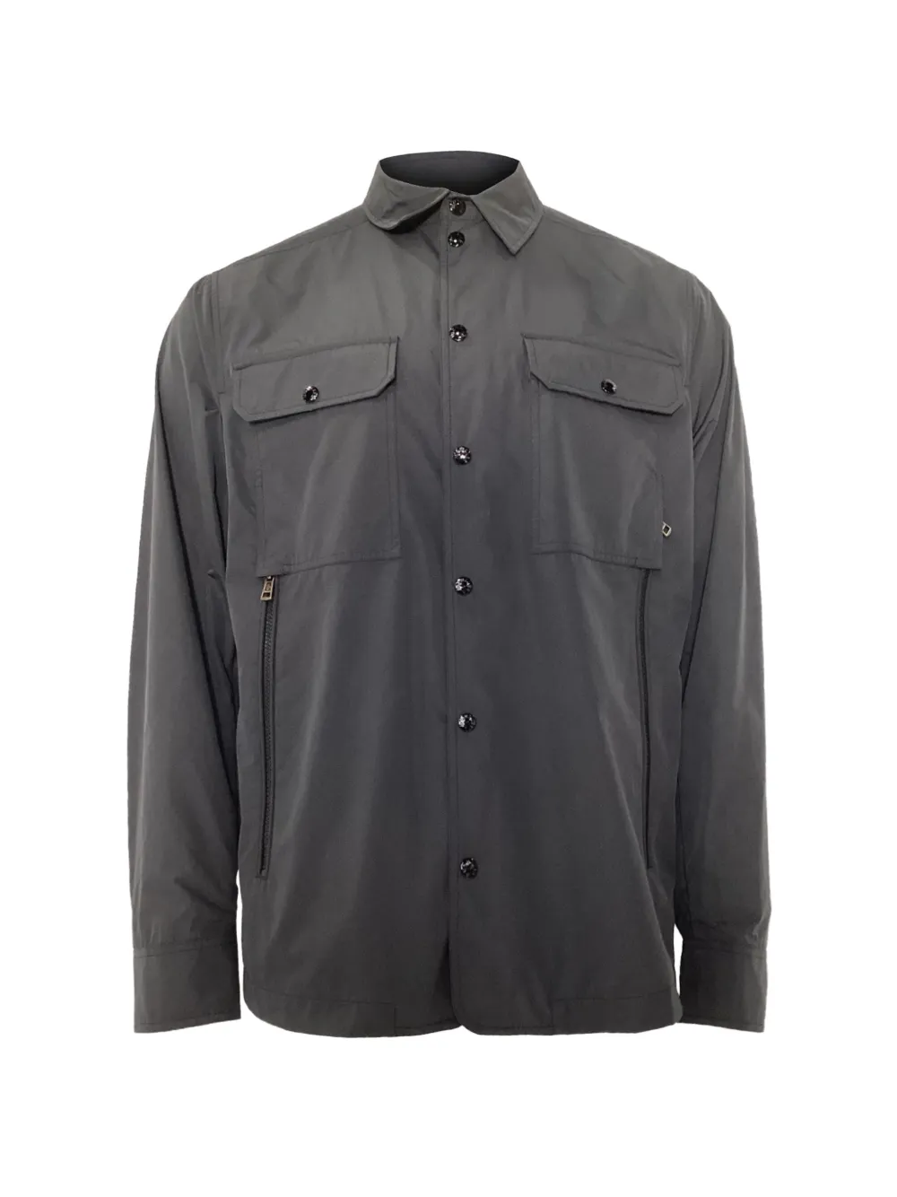 Moncler Vintage Matro flap-pocket shirt jacket – Black