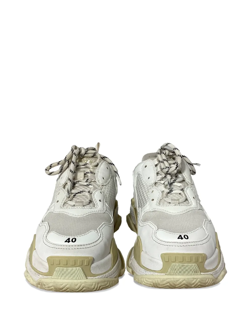 Balenciaga Pre-Owned Triple S layered sneakers - Wit