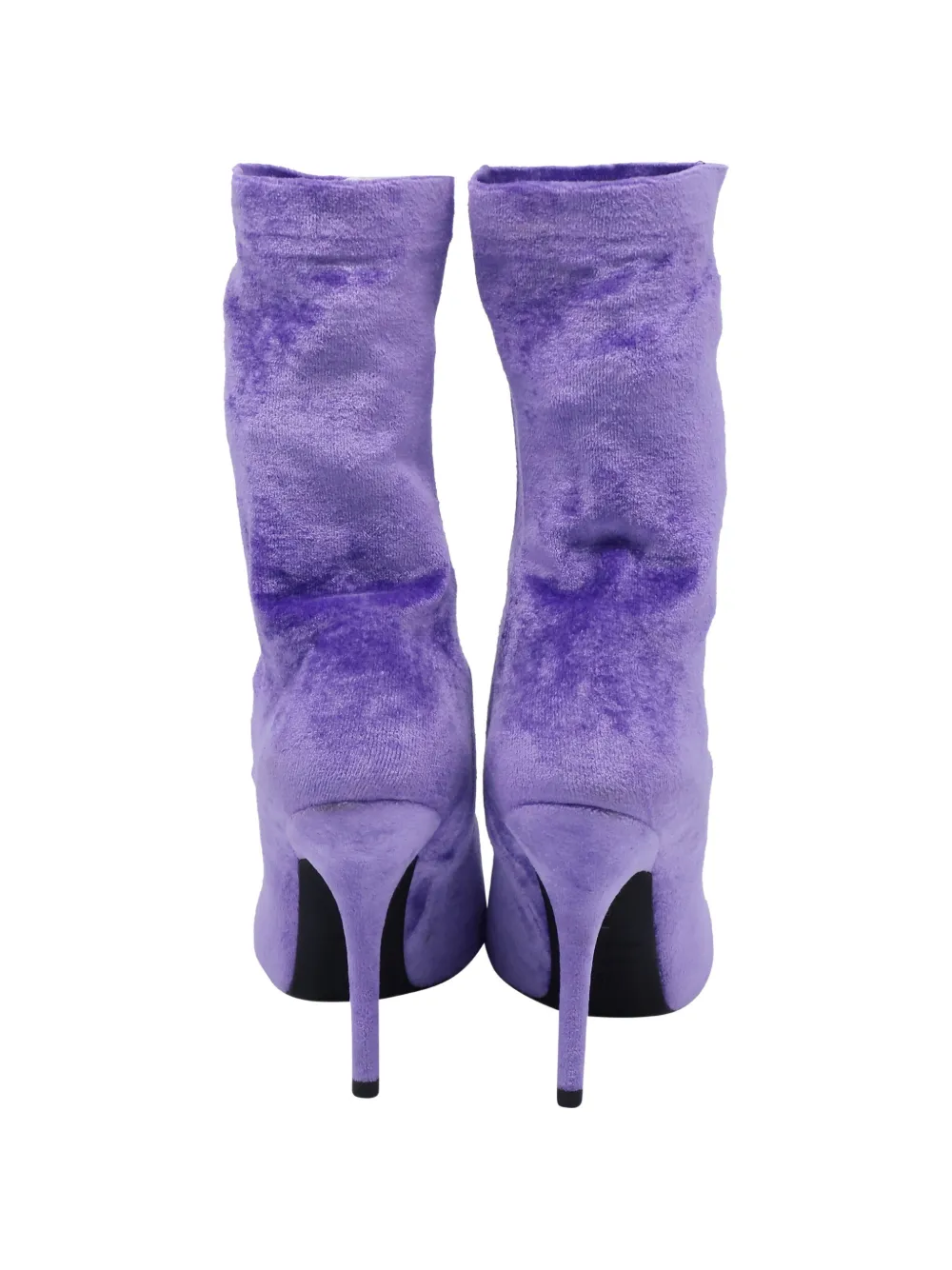 Balenciaga Pre-Owned Knife Sock velvet boots - Paars