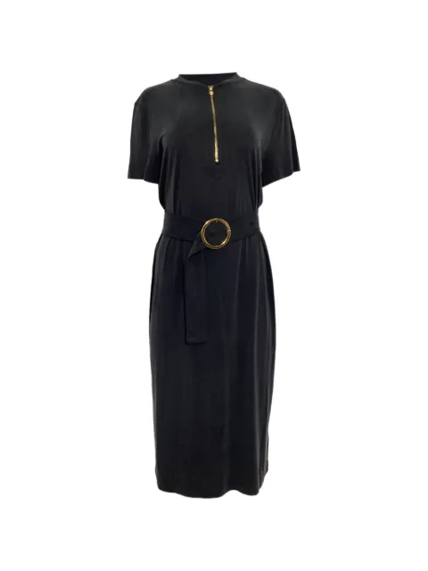 Escada Pre-Owned belted short-sleeve midi dress