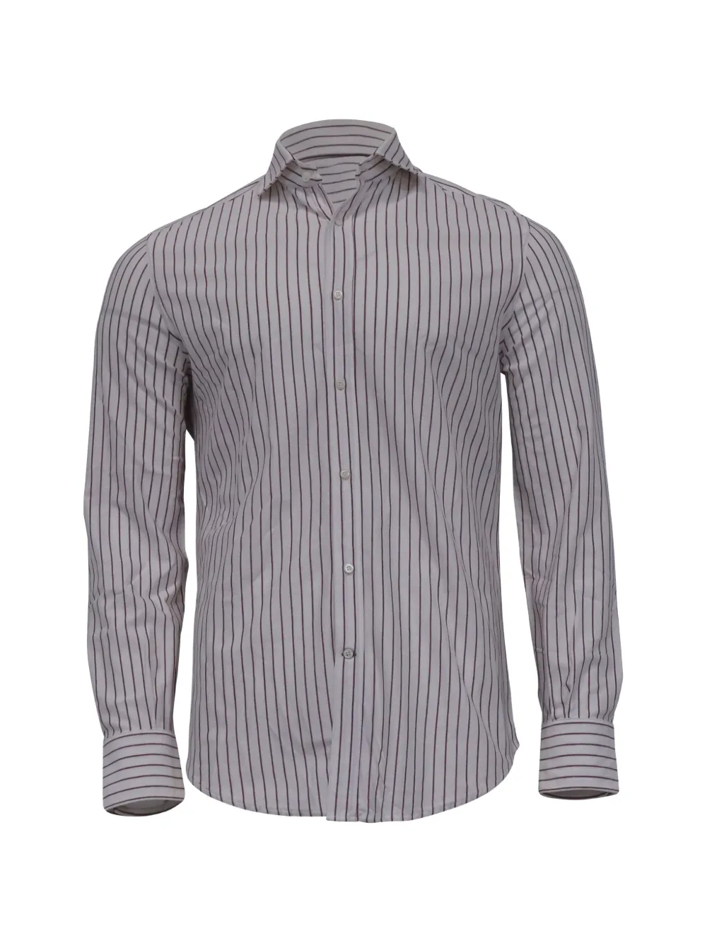 Brunello Cucinelli Vintage striped button-fastening shirt - Bianco