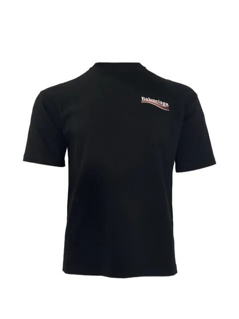 Balenciaga Pre-Owned logo mock-neck T-shirt