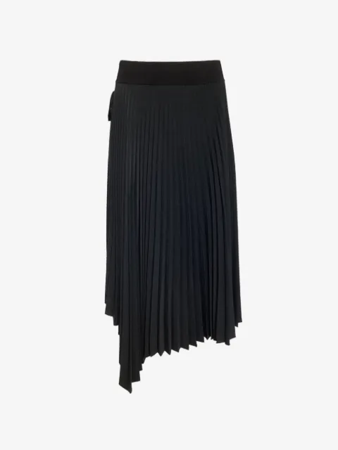 JOSEPH Ade pleated asymmetric midi skirt