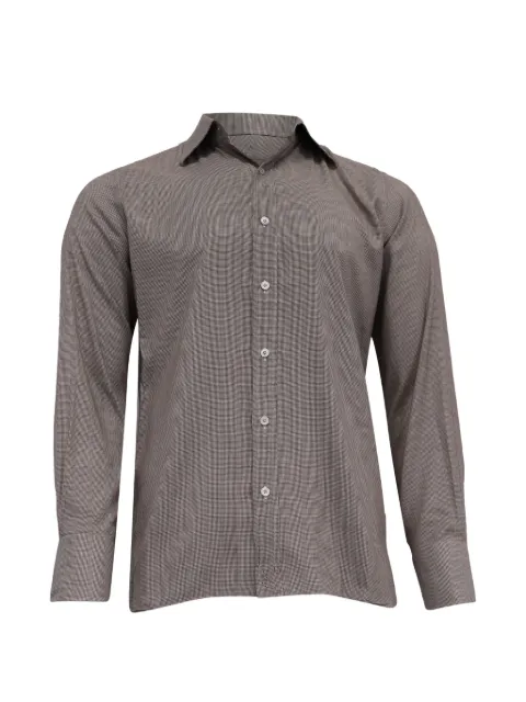 Tom Ford Vintage houndstooth long-sleeve shirt