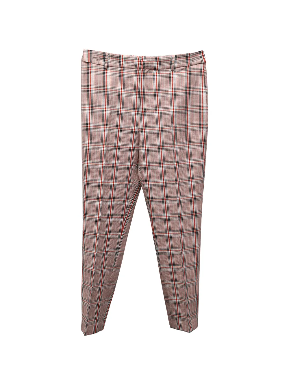  Iris & Ink Plaid Straight-leg Trousers - Neutrals 