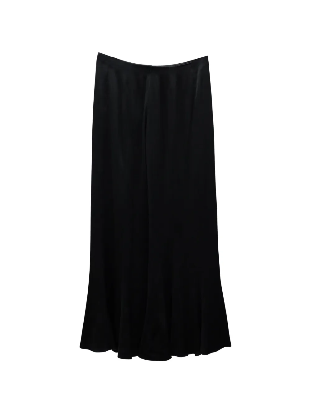 Valentino Garavani Pre-Owned wide-leg satin trousers - Zwart