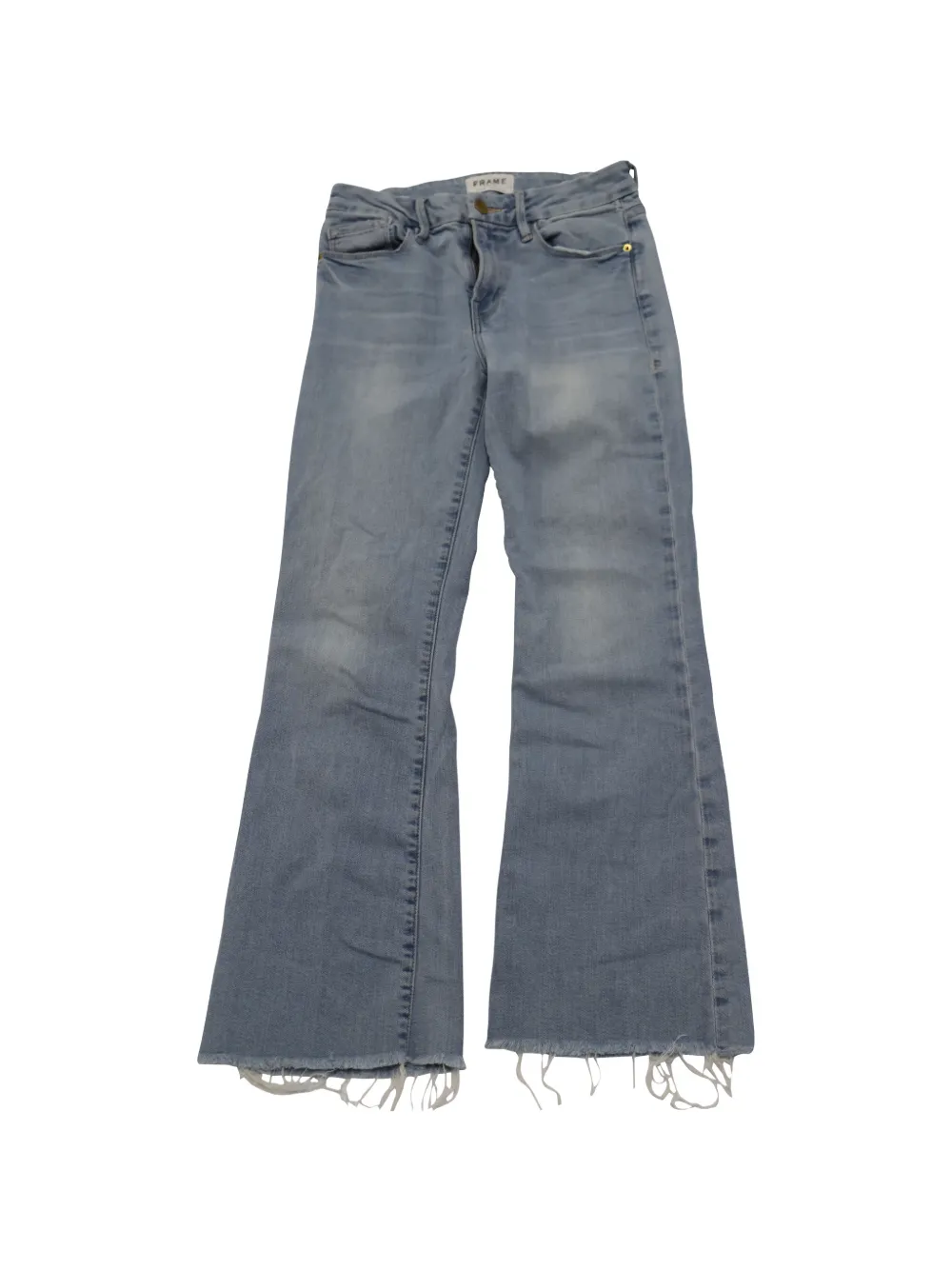 FRAME crop mini boot trousers - Blu