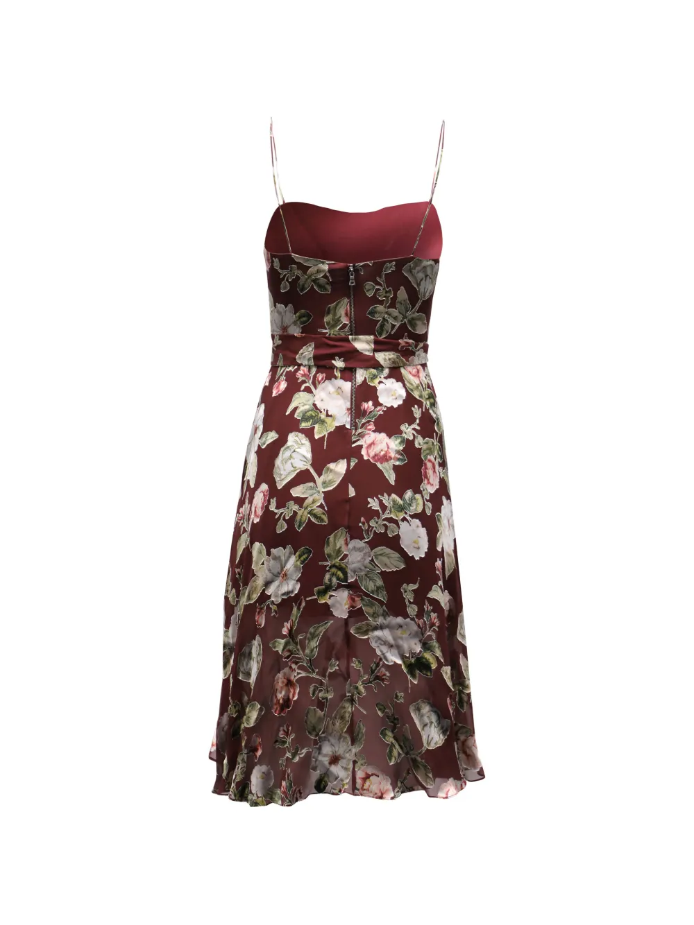 Alice + olivia floral belted dress - Rood