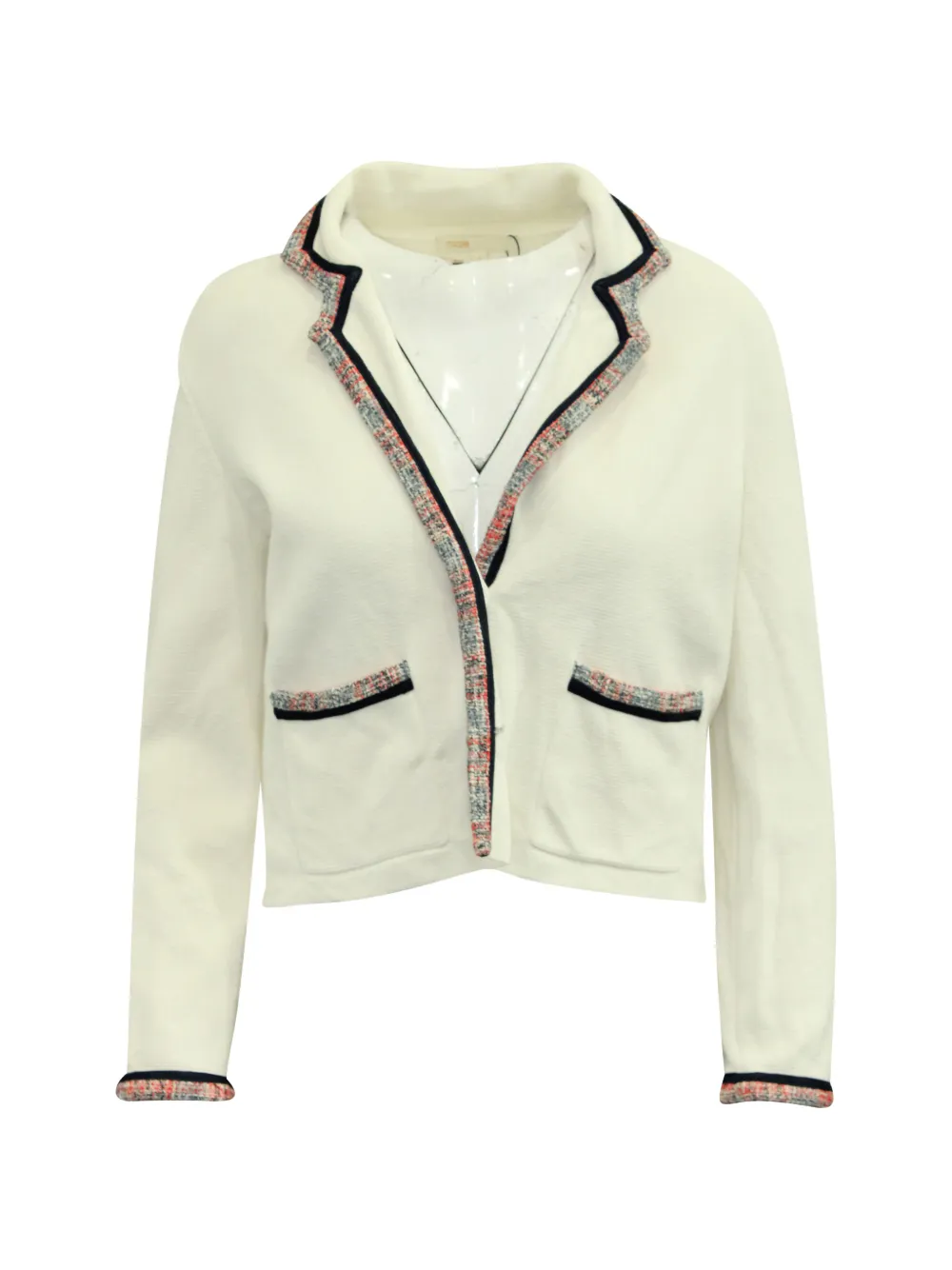 Maje trimmed cardigan - Toni neutri