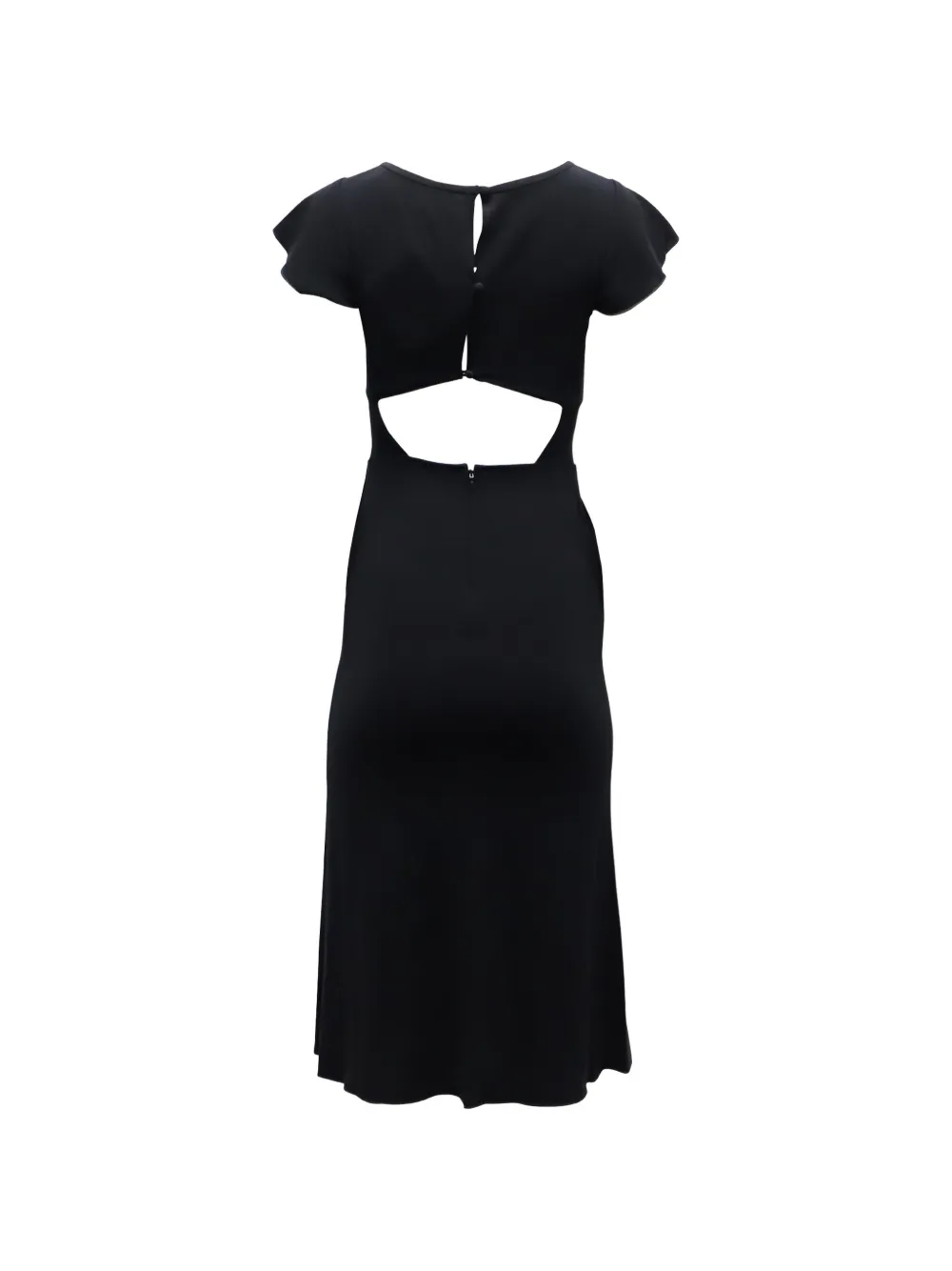 Diane Von Furstenberg Vintage cut-out midi dress - Zwart