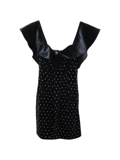 Self-Portrait crystal-embellished mini dress