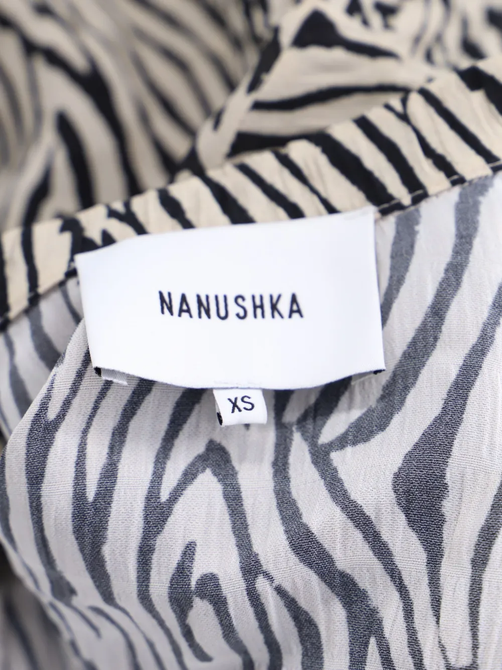 Zebra-Print Wrap Midi Dress