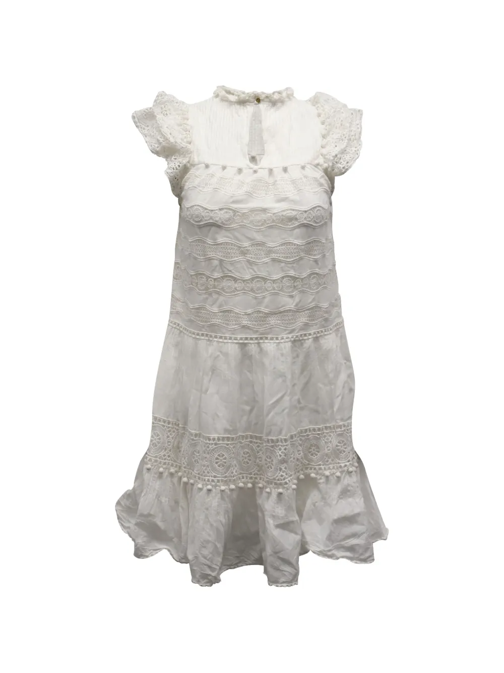 Ulla Johnson ruffle mini dress - White