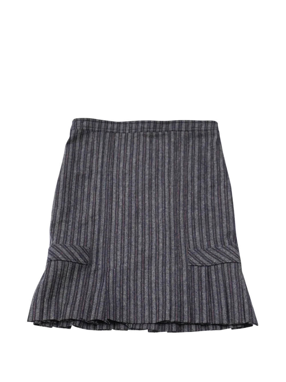 Max Mara ruffled-hem skirt - Blu