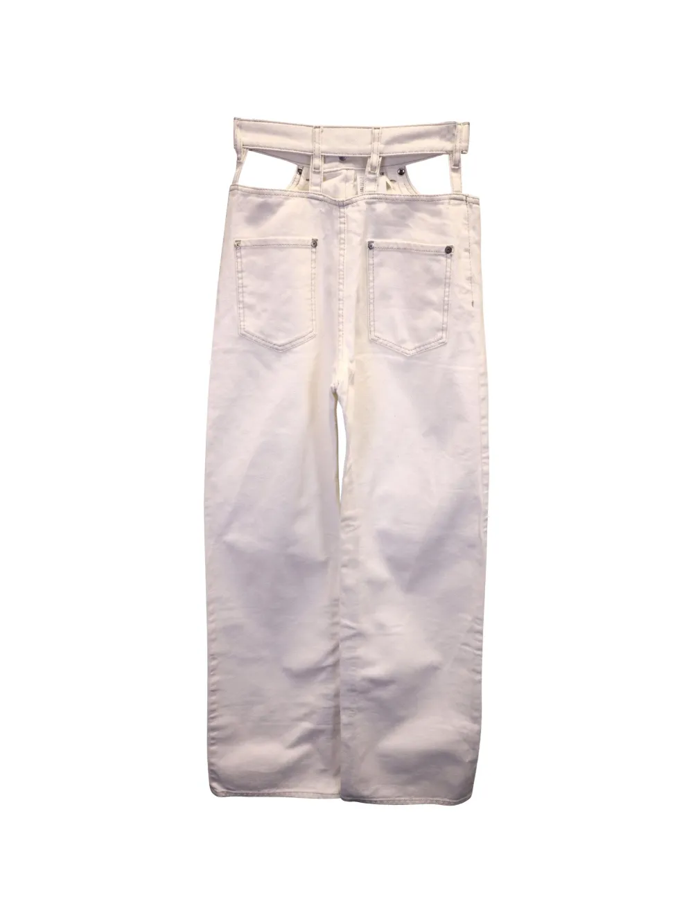 Maison Martin Margiela Pre-Owned cut-out-pocket jeans - Wit
