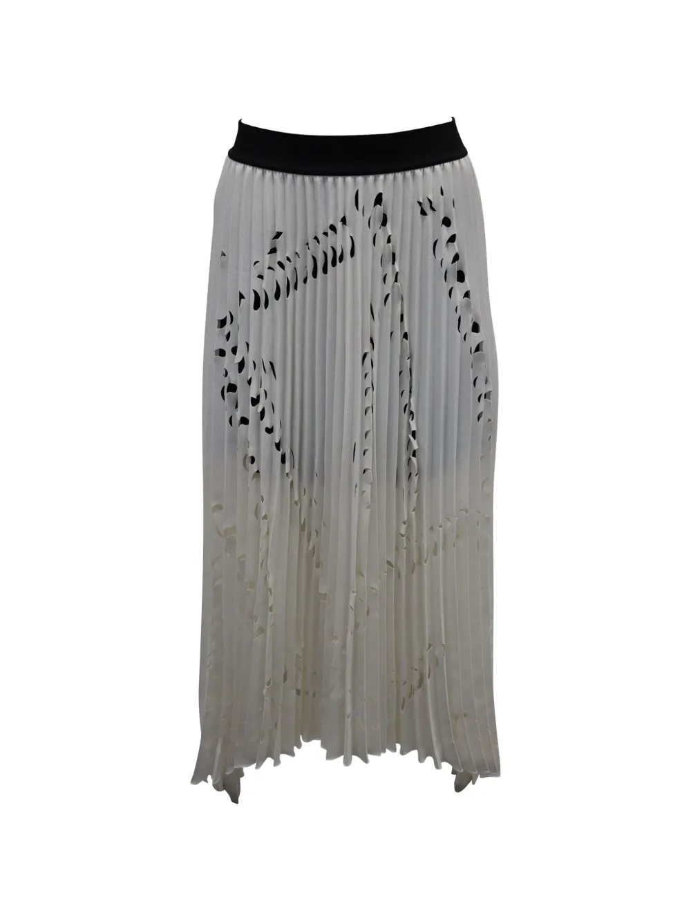 Maje pleated laser-cut midi skirt - Toni neutri